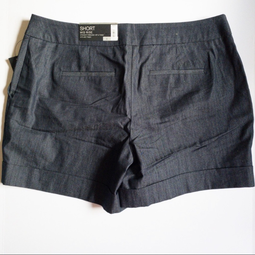 Apt. 9 Dark Blue Mid Rise Shorts Sz 4 - Picture 3 of 3